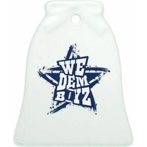 Cowboys We Dem Boyz Grunge Star Ceramic Bell Ornament