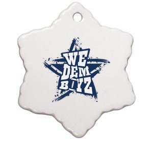 Cowboys We Dem Boyz Grunge Star Ceramic Star Ornament