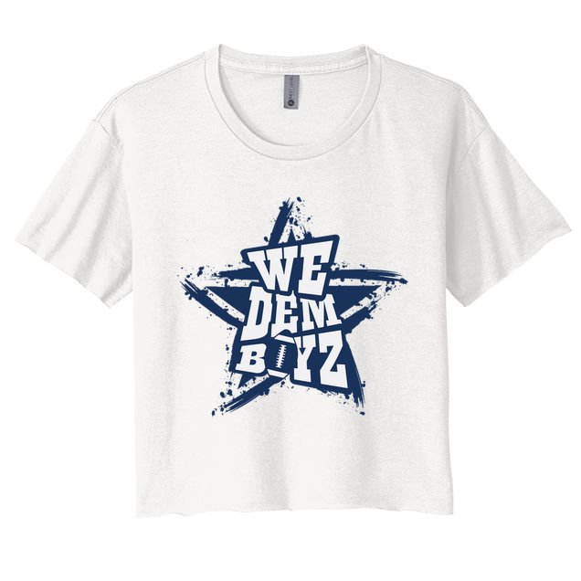 Cowboys We Dem Boyz Grunge Star Crop Top