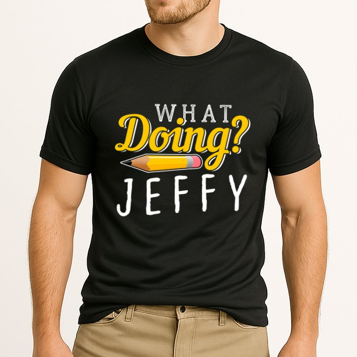 Cool What Doing Jeffy Funny Friends Cooling Performance Crew T-Shirt