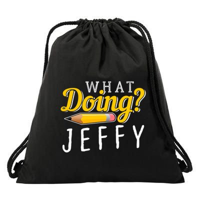Cool What Doing Jeffy Funny Friends Drawstring Bag