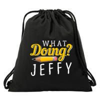 Cool What Doing Jeffy Funny Friends Drawstring Bag