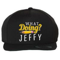Cool What Doing Jeffy Funny Friends Wool Snapback Cap