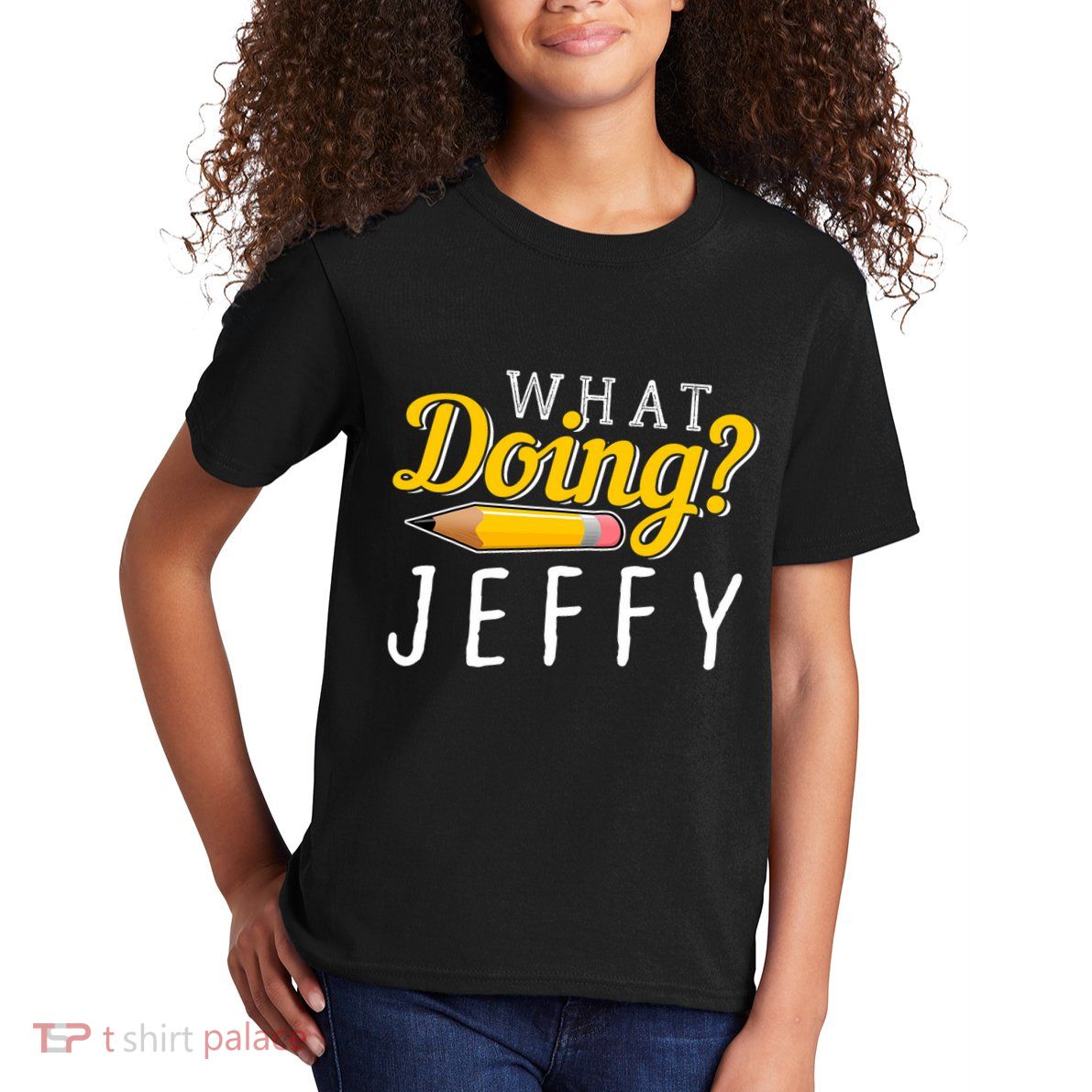 Cool What Doing Jeffy Funny Friends Kids T-Shirt