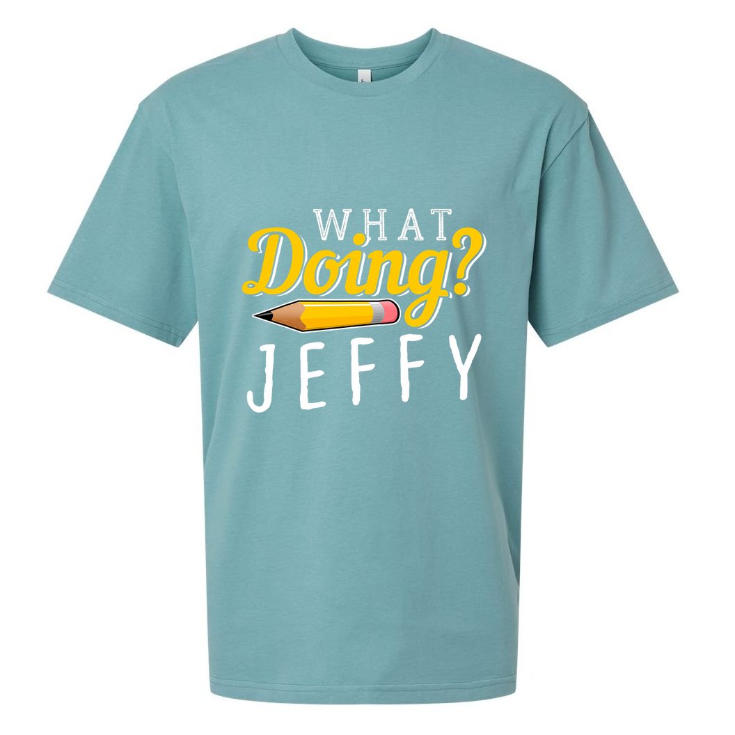 Cool What Doing Jeffy Funny Friends Sueded Cloud Jersey T-Shirt