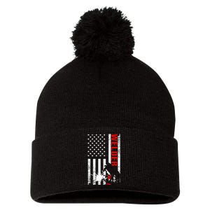 Cool Welder Design Welder Welding Metalwork Pom Pom 12in Knit Beanie