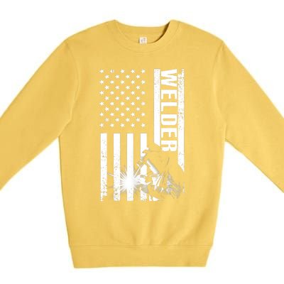 Cool Welder Design Welder Welding Metalwork Premium Crewneck Sweatshirt