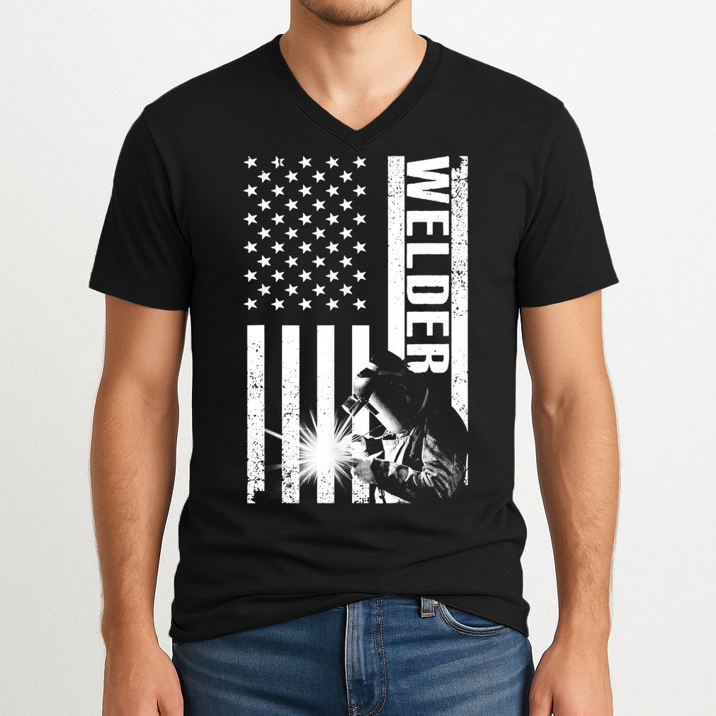 Cool Welder Design Welder Welding Metalwork V-Neck T-Shirt