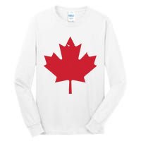 Canada Women Distressed Red Maple Leaf Canada Day Tall Long Sleeve T-Shirt