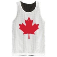 Canada Women Distressed Red Maple Leaf Canada Day Mesh Reversible Basketball Jersey Tank