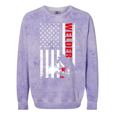 Cool Welder Design Welder Welding Metalwork Colorblast Crewneck Sweatshirt