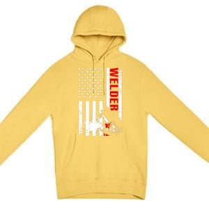 Cool Welder Design Welder Welding Metalwork Premium Pullover Hoodie