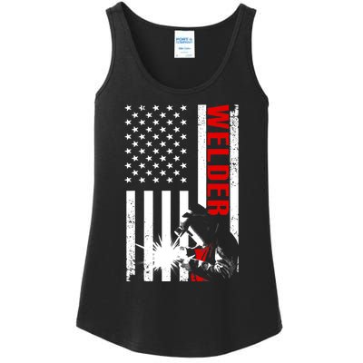 Cool Welder Design Welder Welding Metalwork Ladies Essential Tank