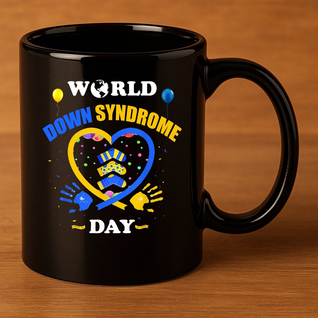 Celebrate World Down Syndrome Day 11oz C Handle Ceramic Mug