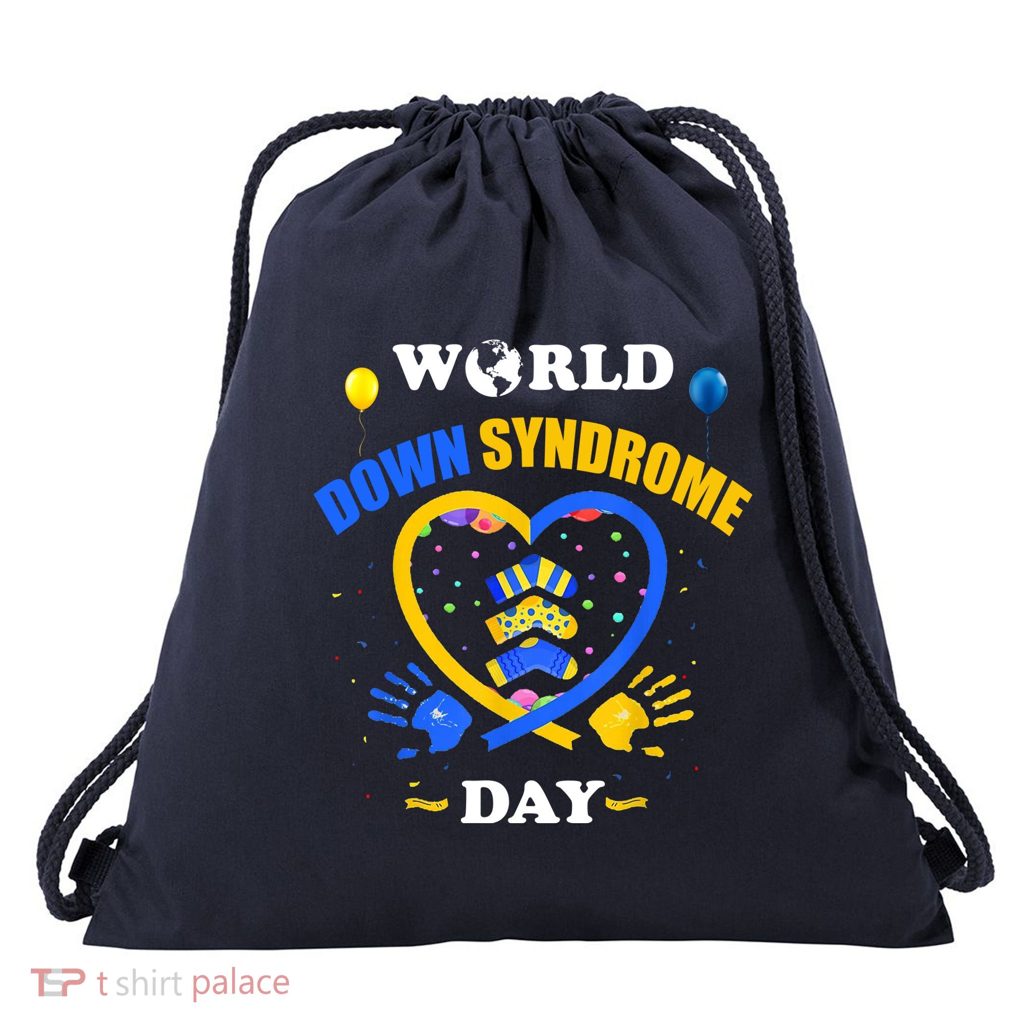 Celebrate World Down Syndrome Day Drawstring Bag