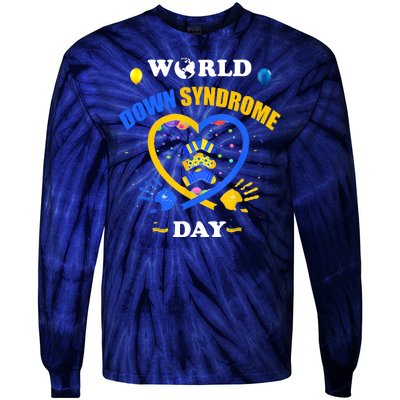 Celebrate World Down Syndrome Day Tie-Dye Long Sleeve Shirt