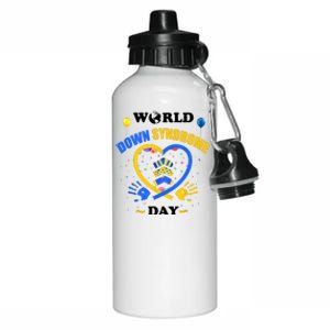 Celebrate World Down Syndrome Day Aluminum Water Bottle