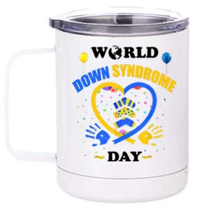 Celebrate World Down Syndrome Day 12 oz Stainless Steel Tumbler Cup