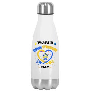 Celebrate World Down Syndrome Day Stainless Steel Insulated Water Bottle