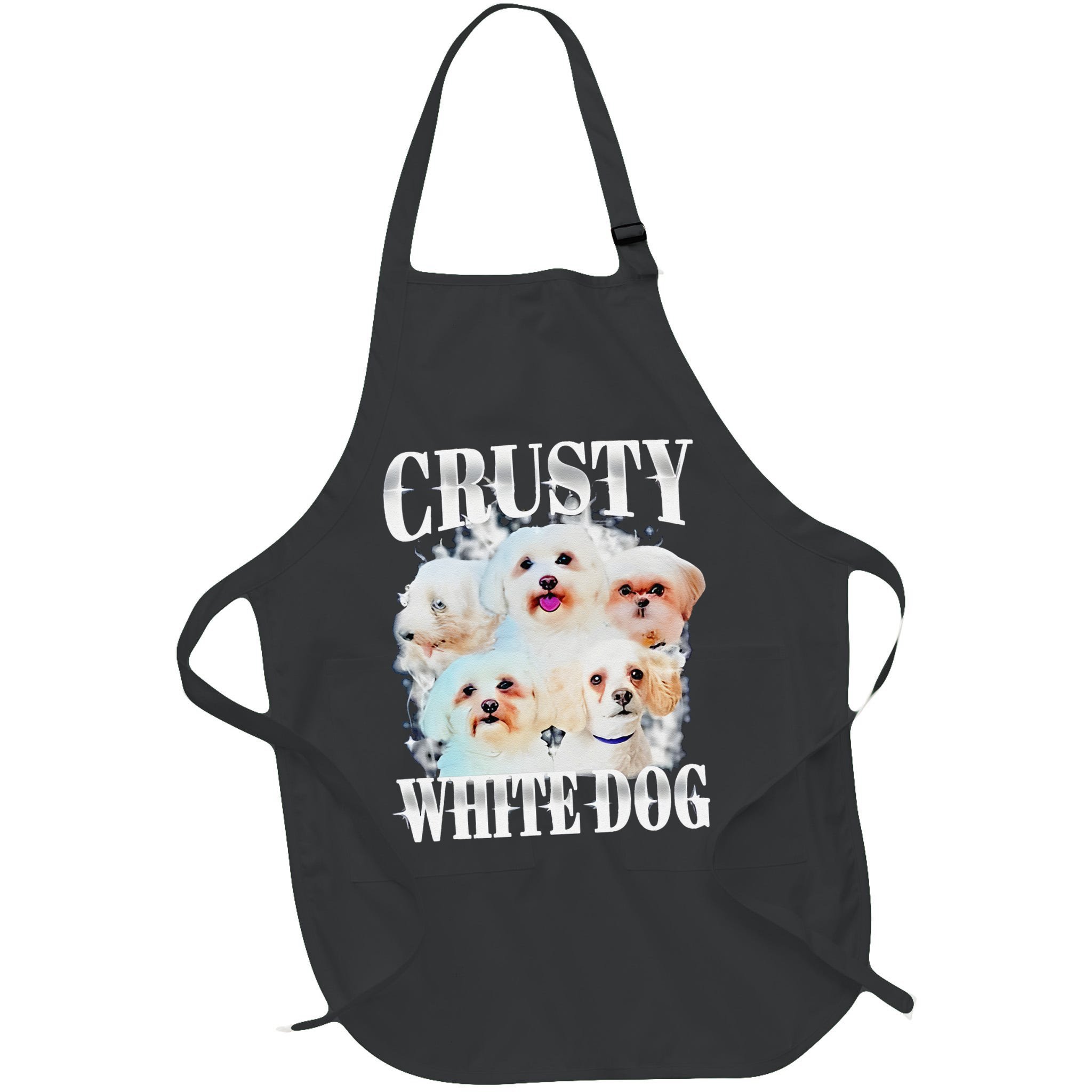 Crusty White Dog Funny For Apron