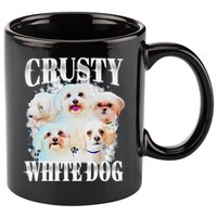 Crusty White Dog Funny For 11oz C Handle Ceramic Mug