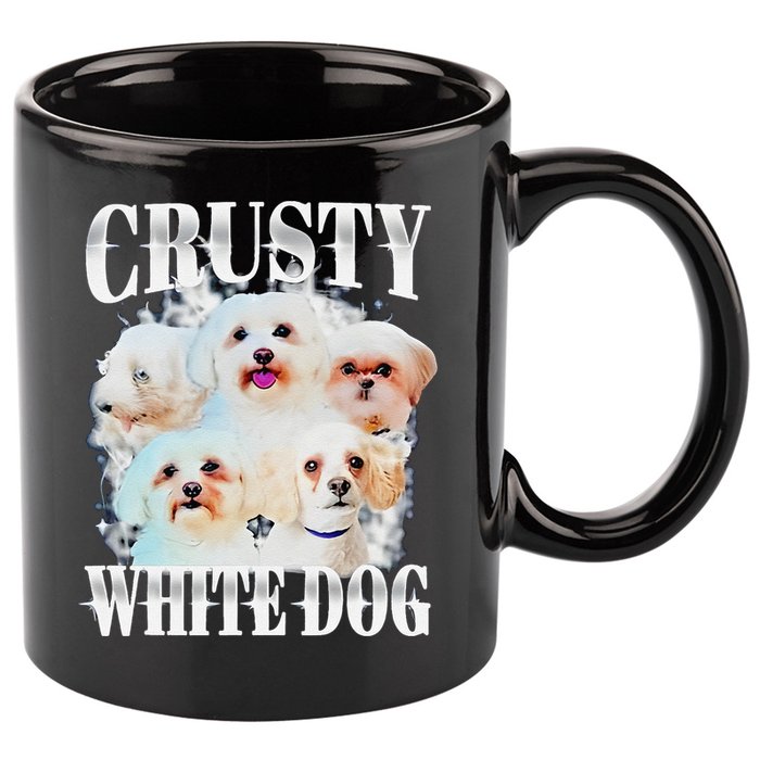 Crusty White Dog Funny For 11oz C Handle Ceramic Mug