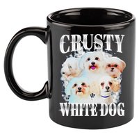 Crusty White Dog Funny For 11oz C Handle Ceramic Mug