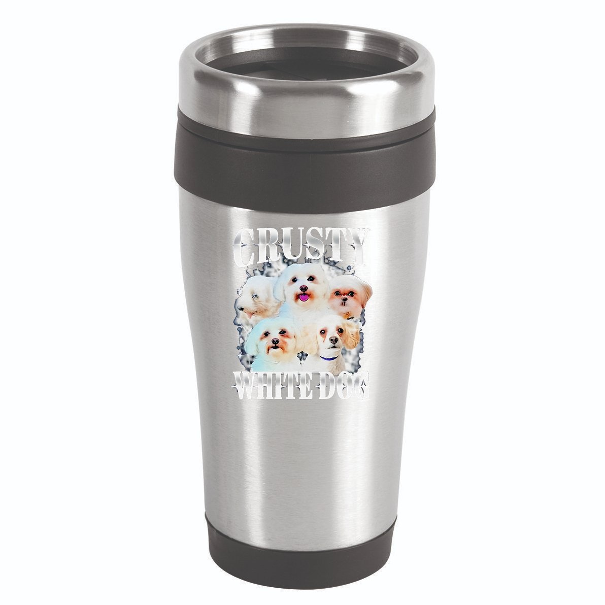 Crusty White Dog Funny For 16oz Travel Tumbler
