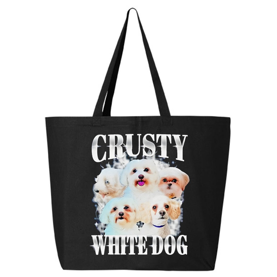 Crusty White Dog Funny For 25L Jumbo Tote