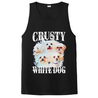 Crusty White Dog Funny For PosiCharge Competitor Tank
