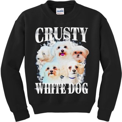 Crusty White Dog Funny For Kids Sweatshirt