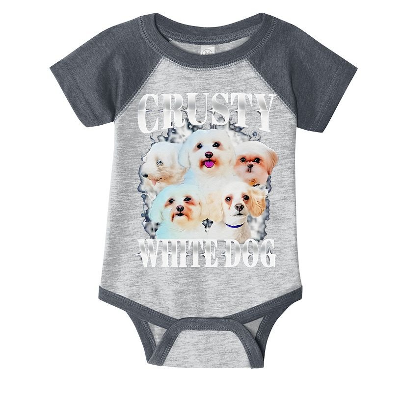 Crusty White Dog Funny For Infant Baby Jersey Bodysuit