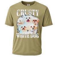 Crusty White Dog Funny For Cooling Performance Crew T-Shirt