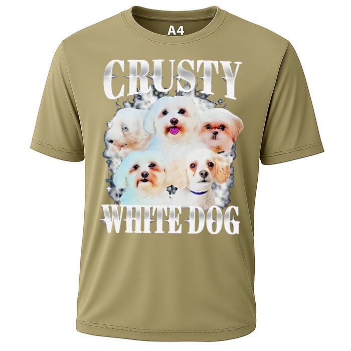 Crusty White Dog Funny For Cooling Performance Crew T-Shirt