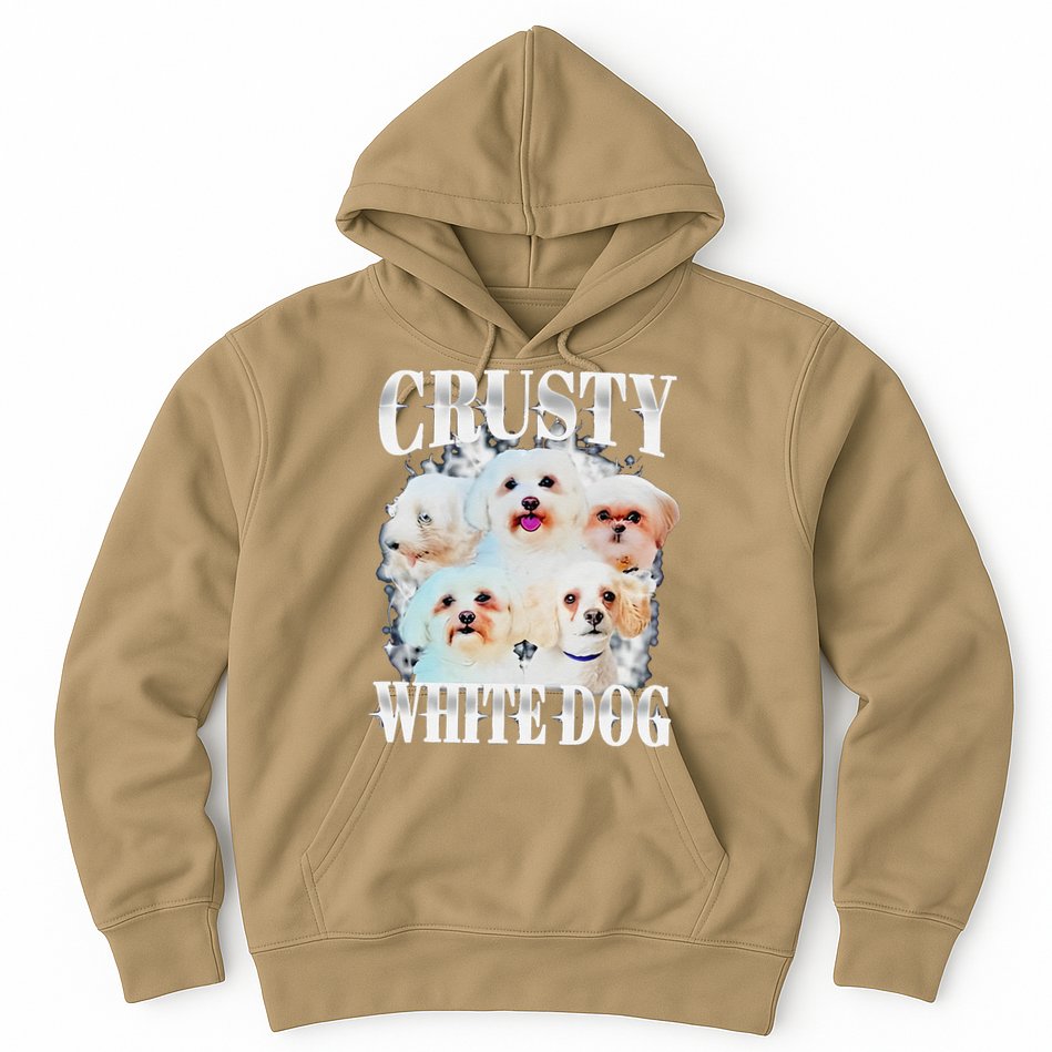 Crusty White Dog Funny For Hoodie