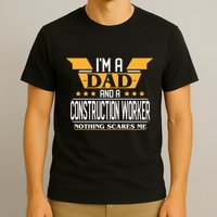 Construction Worker Dad Gift For Fathers Day T-Shirt