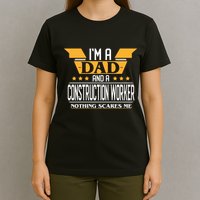 Construction Worker Dad Gift For Fathers Day T-Shirt