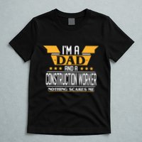 Construction Worker Dad Gift For Fathers Day T-Shirt