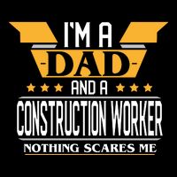 Construction Worker Dad Gift For Fathers Day T-Shirt