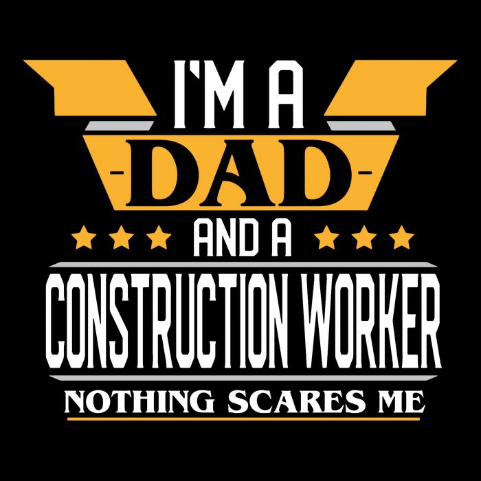 Construction Worker Dad Gift For Fathers Day T-Shirt
