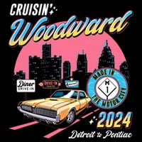 Cruisin Woodward Detroit To Pontiac 2024 Pink Version Baby Bodysuit