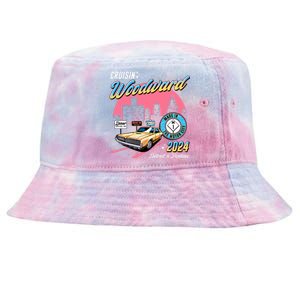 Cruisin Woodward Detroit To Pontiac 2024 Pink Version Tie-Dyed Bucket Hat