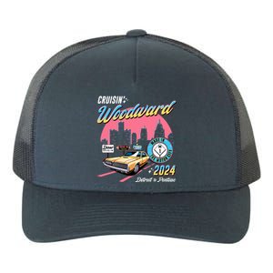 Cruisin Woodward Detroit To Pontiac 2024 Pink Version Yupoong Adult 5-Panel Trucker Hat