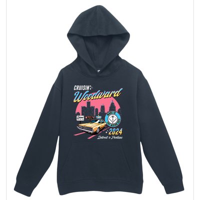 Cruisin Woodward Detroit To Pontiac 2024 Pink Version Urban Pullover Hoodie