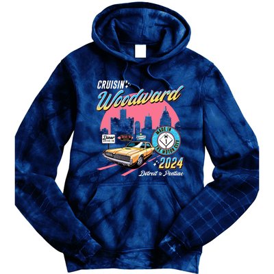 Cruisin Woodward Detroit To Pontiac 2024 Pink Version Tie Dye Hoodie