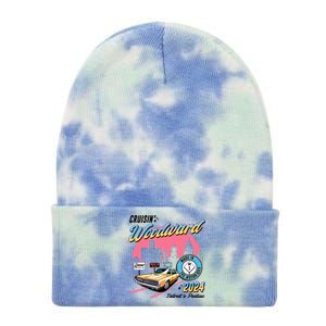 Cruisin Woodward Detroit To Pontiac 2024 Pink Version Tie Dye 12in Knit Beanie