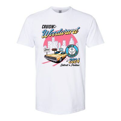 Cruisin Woodward Detroit To Pontiac 2024 Pink Version Softstyle CVC T-Shirt