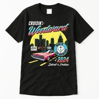 Cruisin Woodward Detroit To Pontiac 2024 Yellow Version Tall T-Shirt