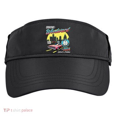 Cruisin Woodward Detroit To Pontiac 2024 Yellow Version Adult Drive Performance Visor