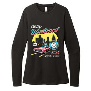 Cruisin Woodward Detroit To Pontiac 2024 Yellow Version Womens CVC Long Sleeve Shirt